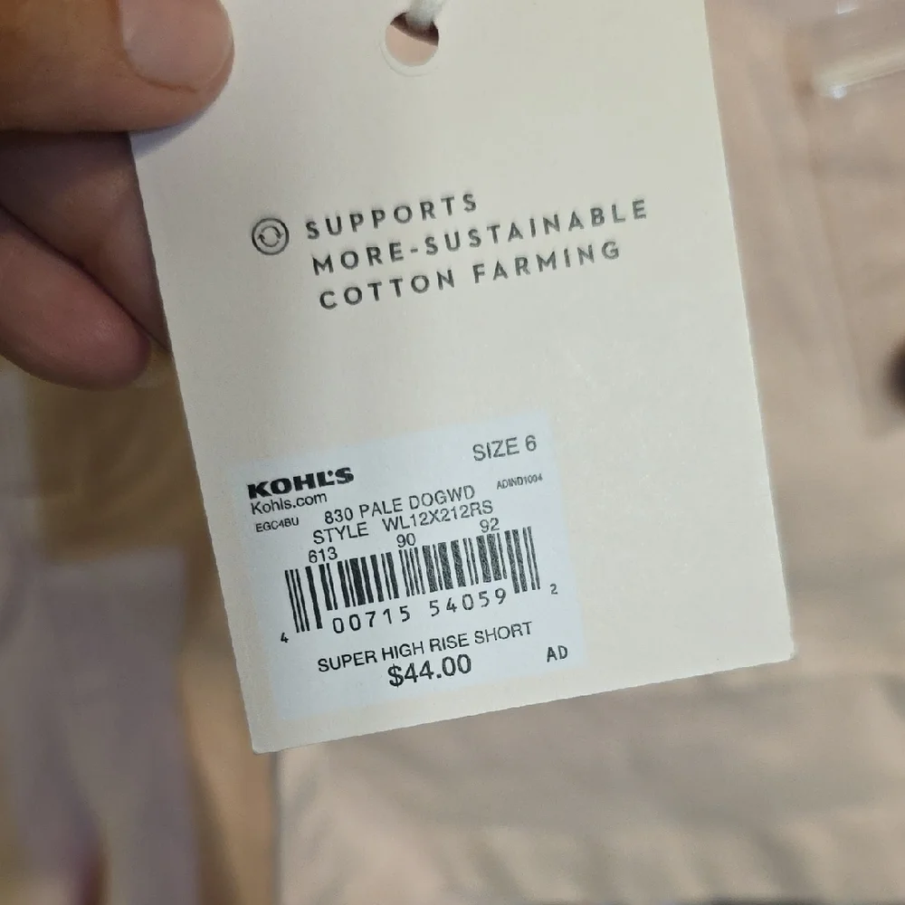 LC Lauren Conrad Blush High Waist Shorts NWT - Picture 3 of 5